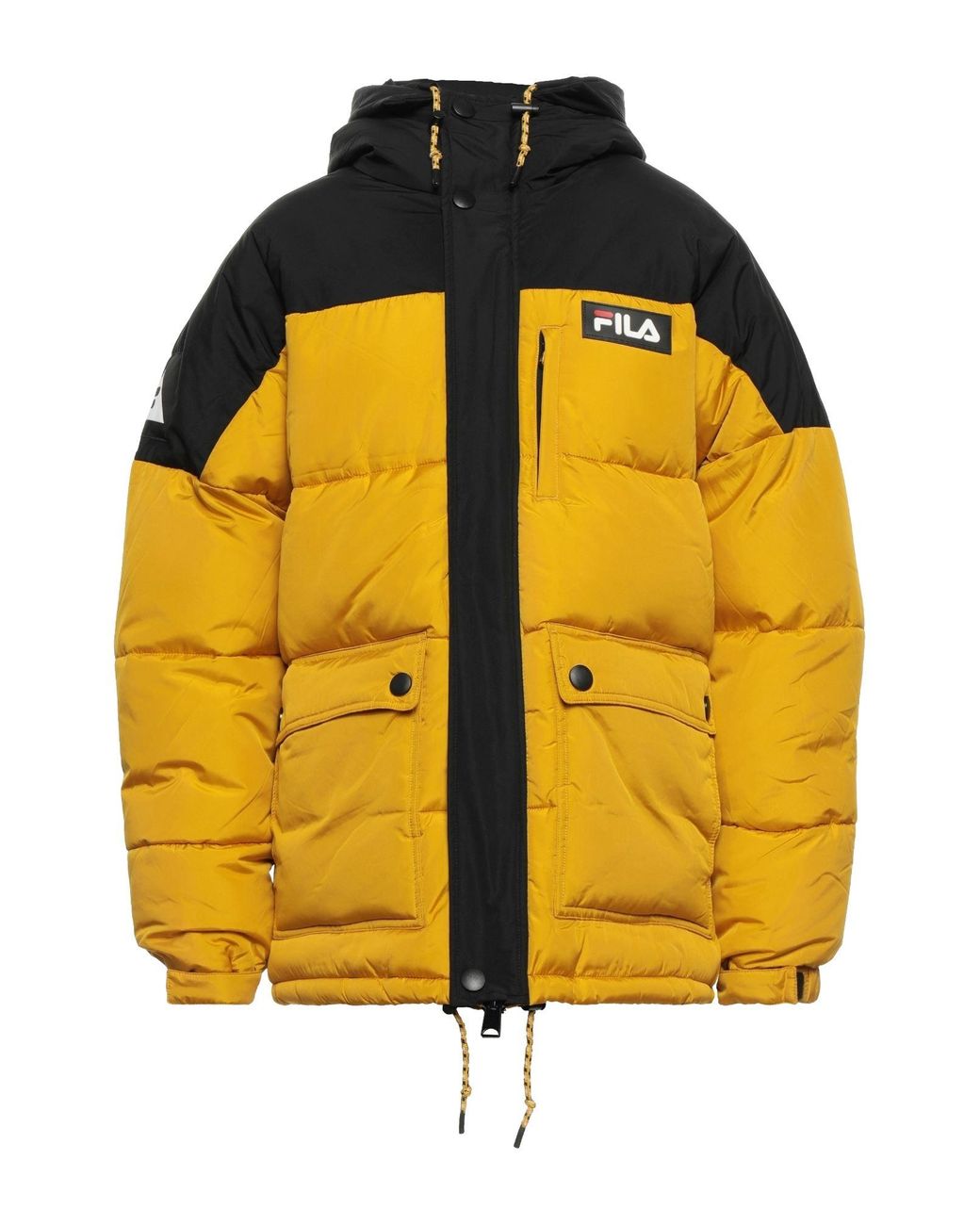 Fila Down Jacket in Yellow for Men | Lyst