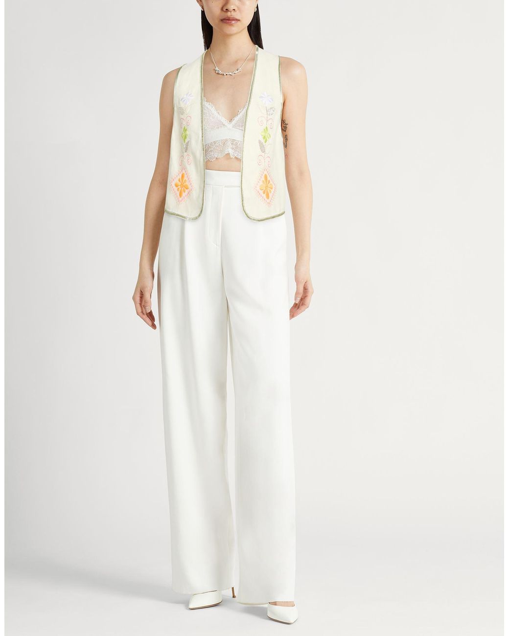 Forte_forte White Tailored Vests
