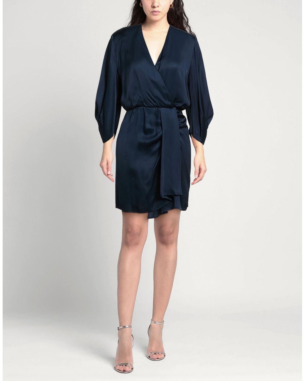 Soallure Blue Mini Dresses