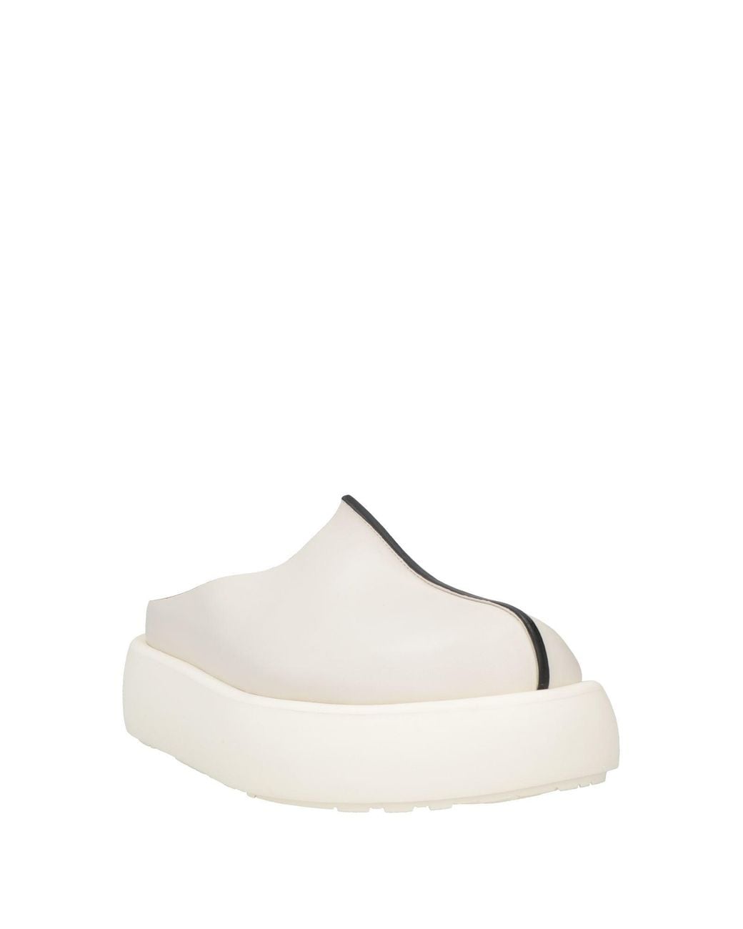 Barracuda White Mules & Clogs