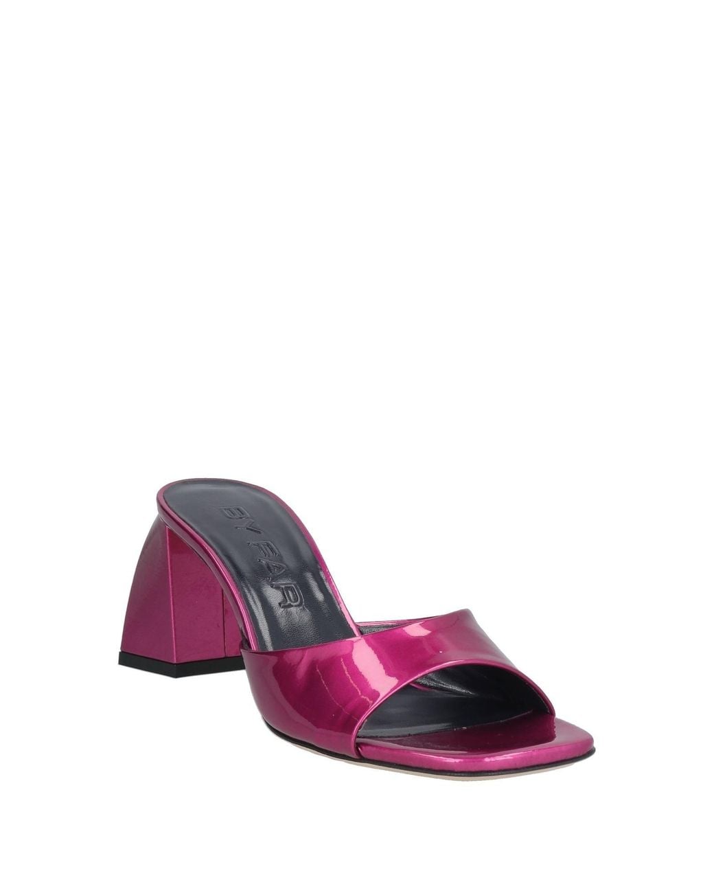 By Far Pink Sandals Leather