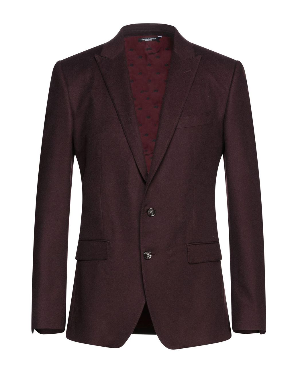 Dolce & Gabbana Flannel Suit Jacket in Maroon (Purple) for Men | Lyst