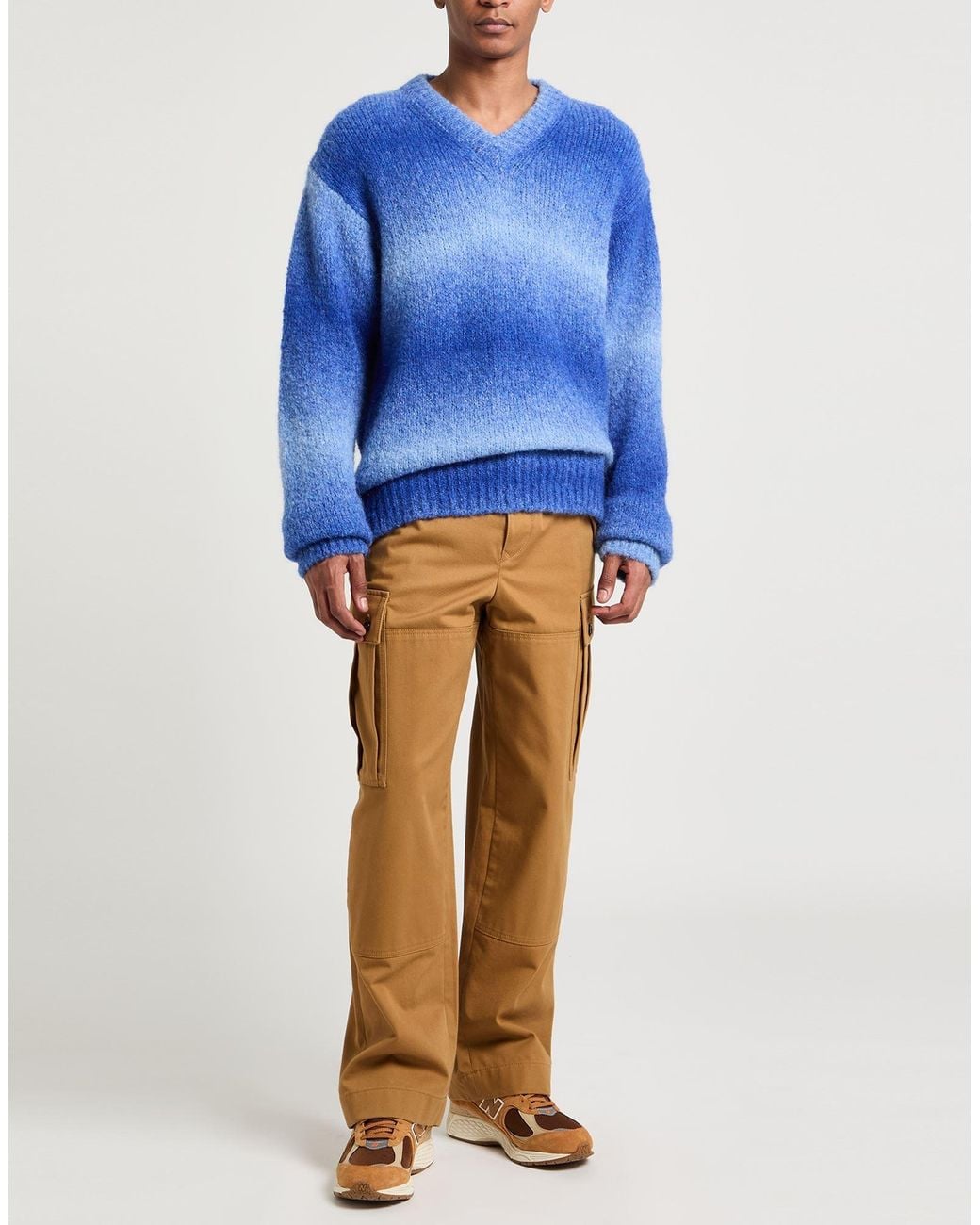 Roberto Collina Blue Sweaters for men