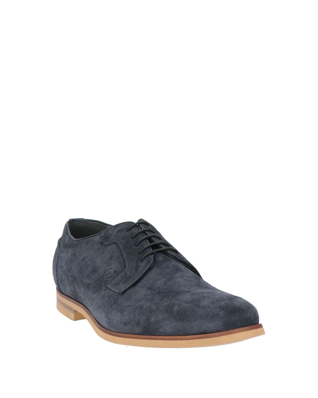 Pollini Blue Lace-Up Shoes Leather for men