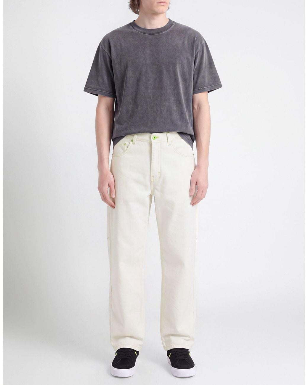 Stan Ray White Pants Cotton for men
