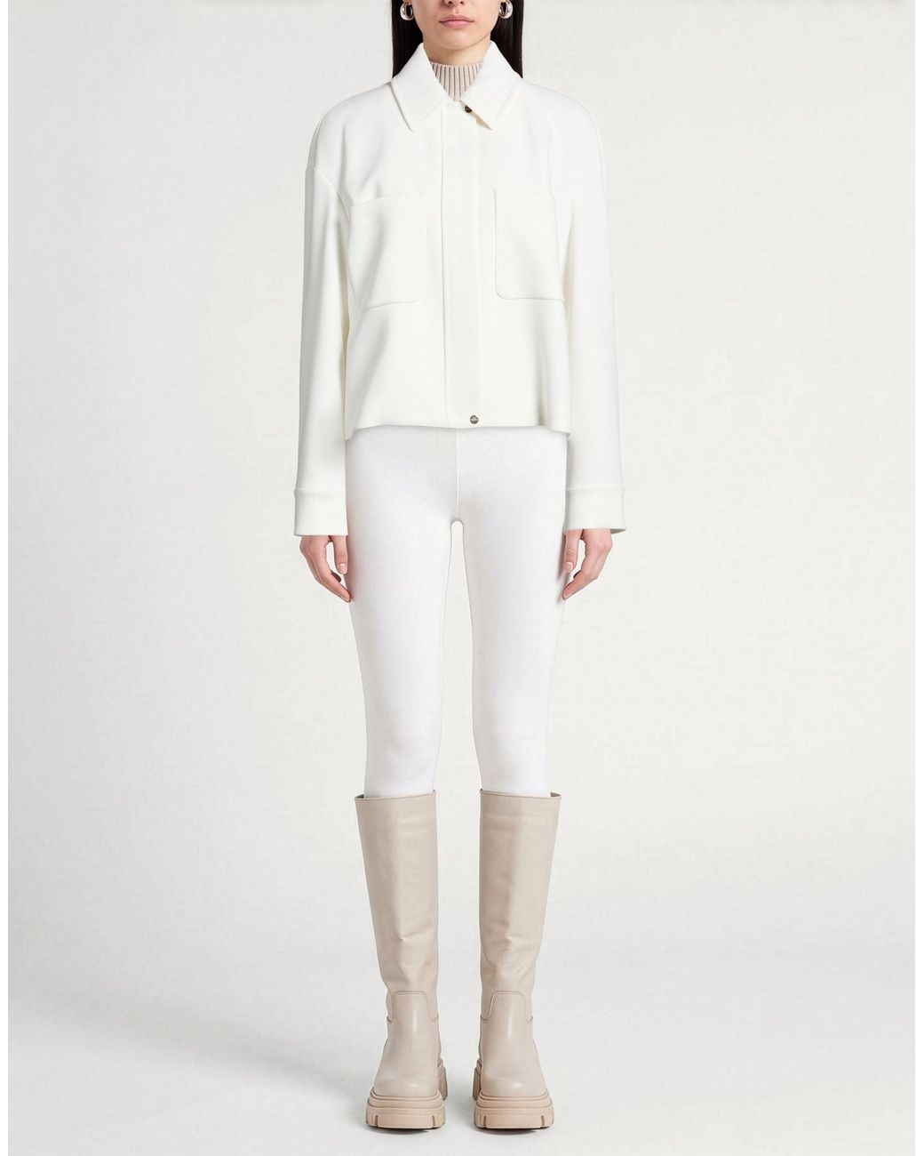 Max Mara White Jacket Acetate, Polyester