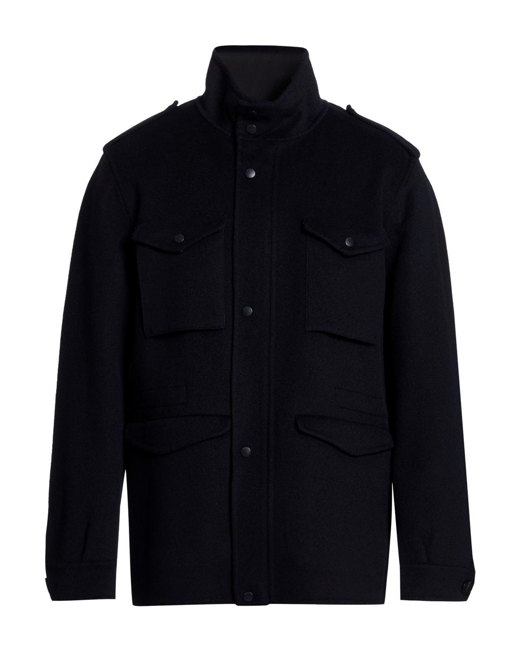 Paltò Blue Fabbrica Midnight Jacket Wool, Nylon for men
