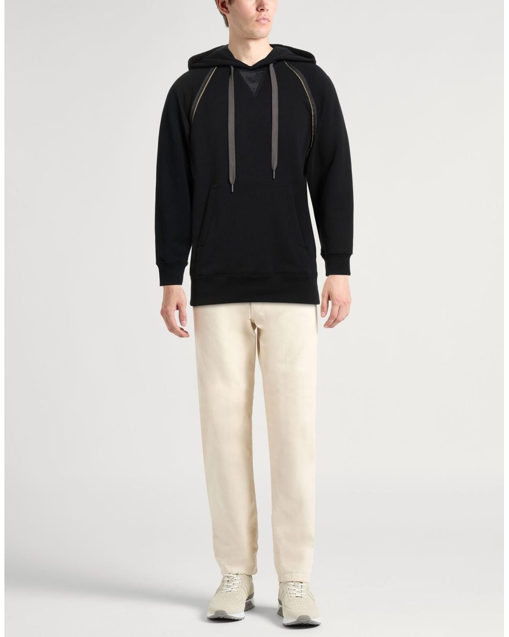 Theory Black Sweatshirt Cotton, Polyester for men