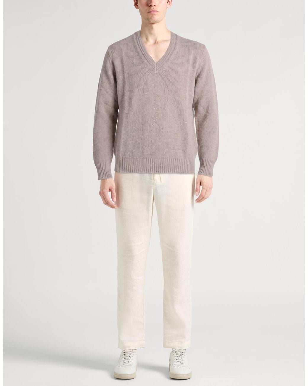 Drumohr Gray Light Sweater Merino Wool for men