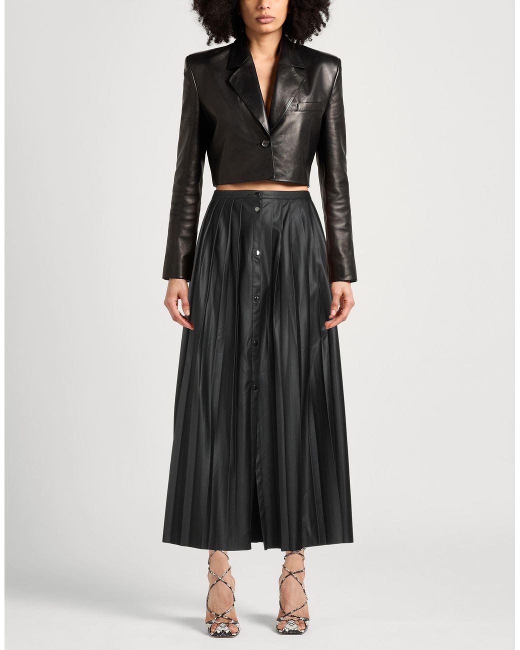 Caractere Black Midi Skirt