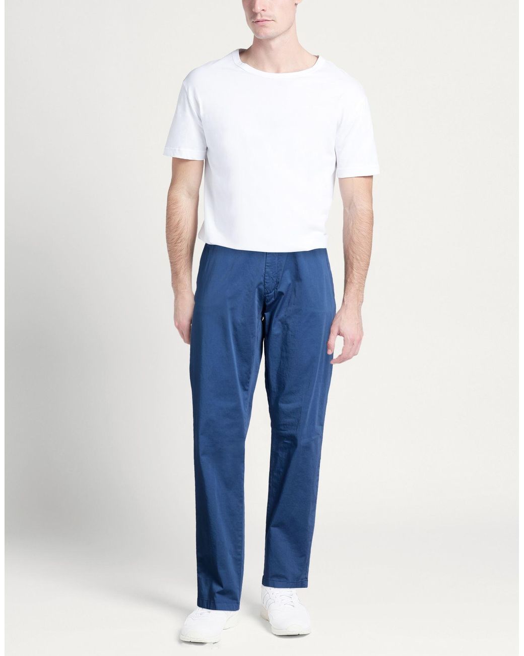 Squad² Blue Pants Cotton, Elastane for men