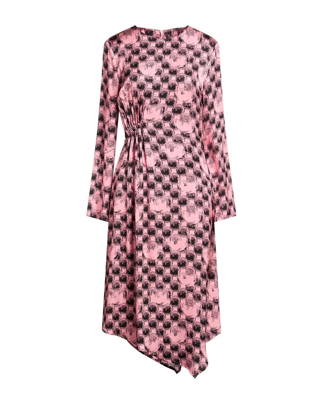 Manila Grace Pink Midi Dress Viscose