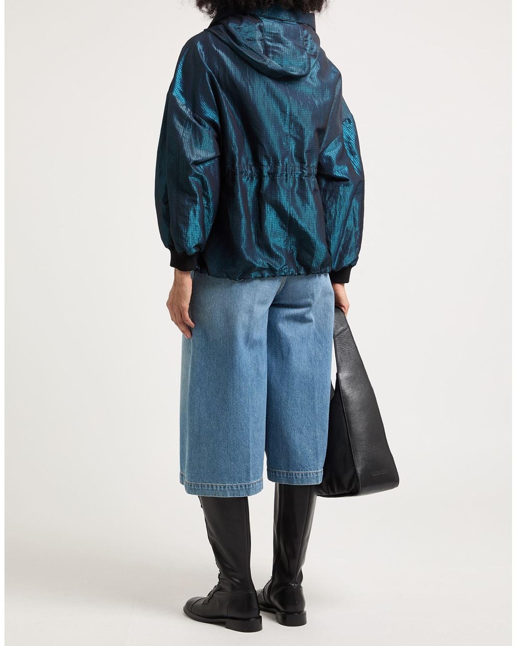 Moorer Blue Jacket Polyamide, Polyester