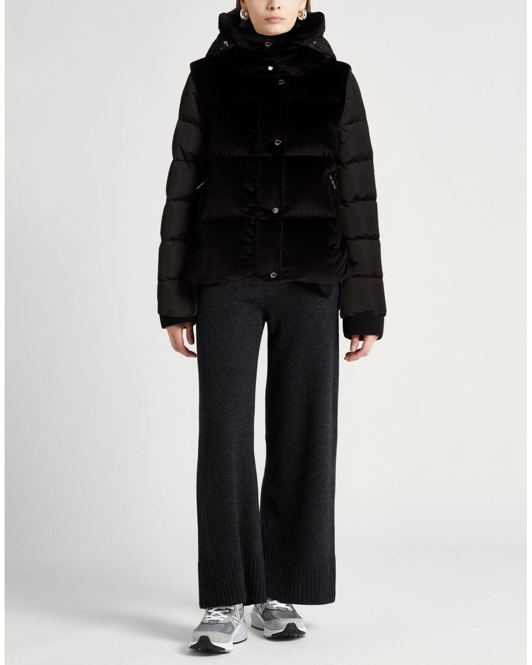 Moorer Black Puffer Cotton