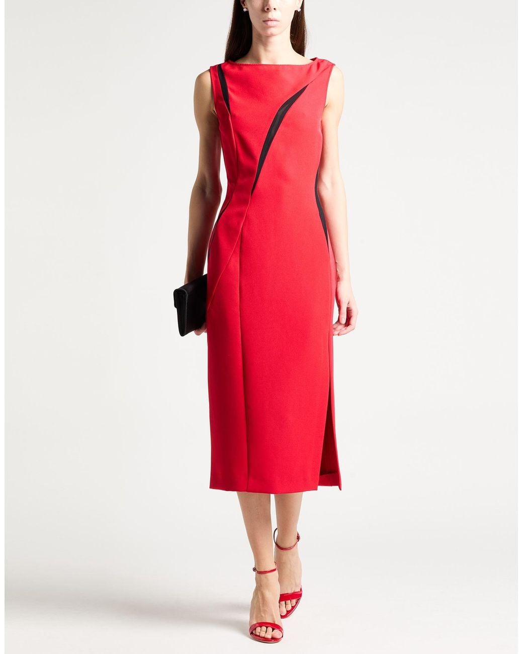 Just Cavalli Red Midi Dresses
