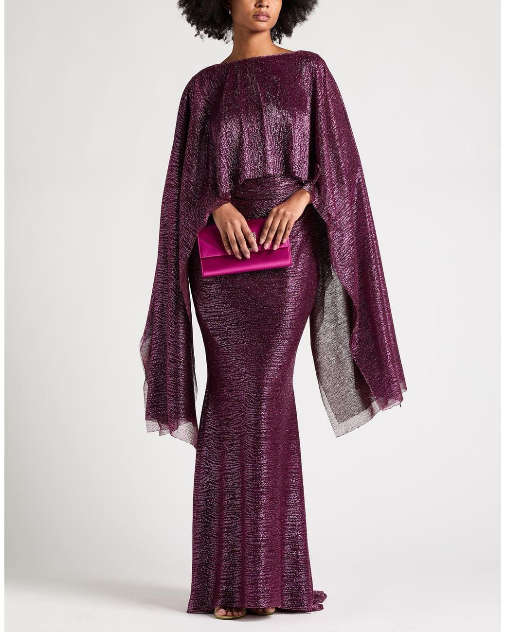 Talbot Runhof Purple Maxi-Kleid