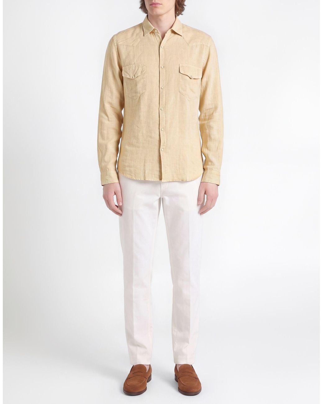 Costumein Natural Shirt Linen for men