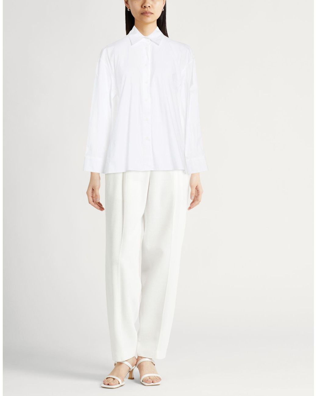 Peserico White Shirt Cotton, Elastane