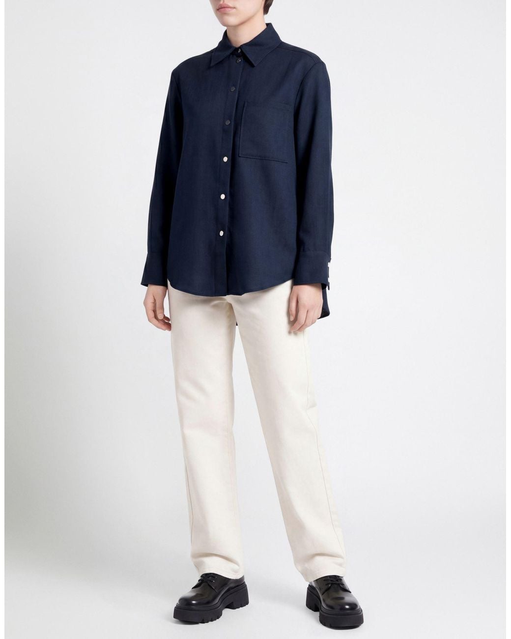 MAX&Co. Blue Jacket Triacetate, Wool