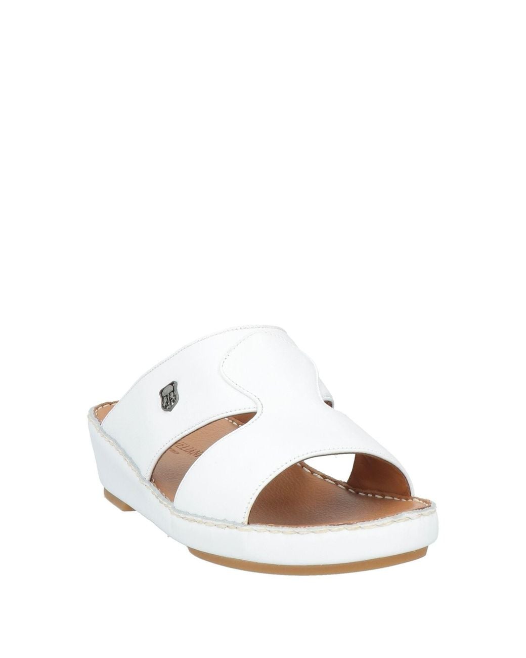 Corneliani White Sandals Leather for men