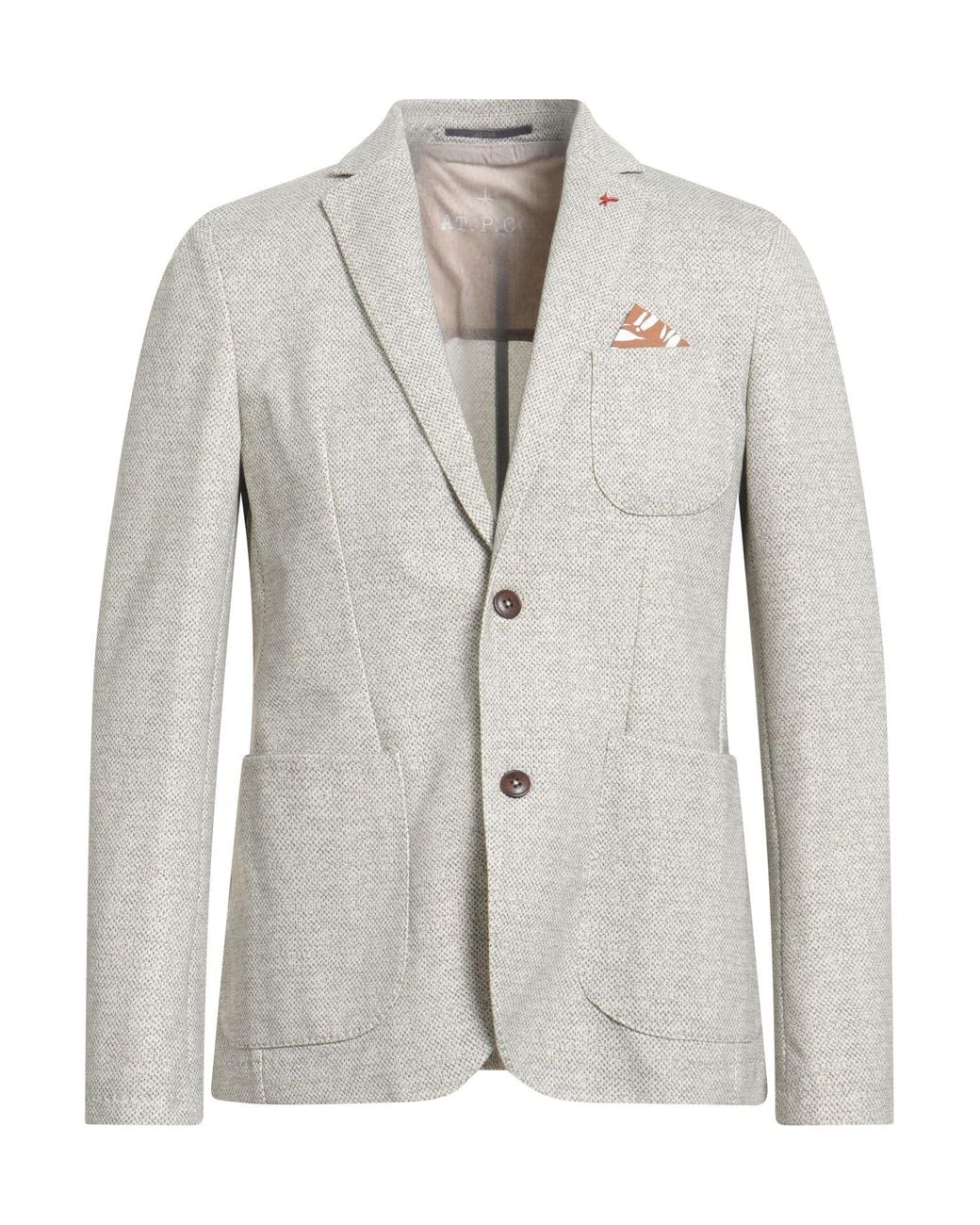 AT.P.CO Gray Blazer for men