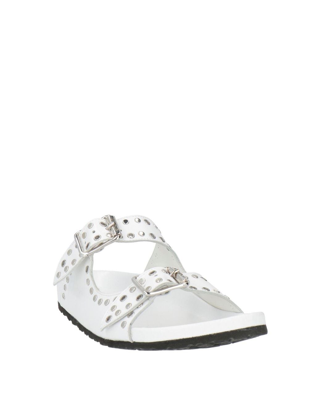 Dondup White Sandals Leather