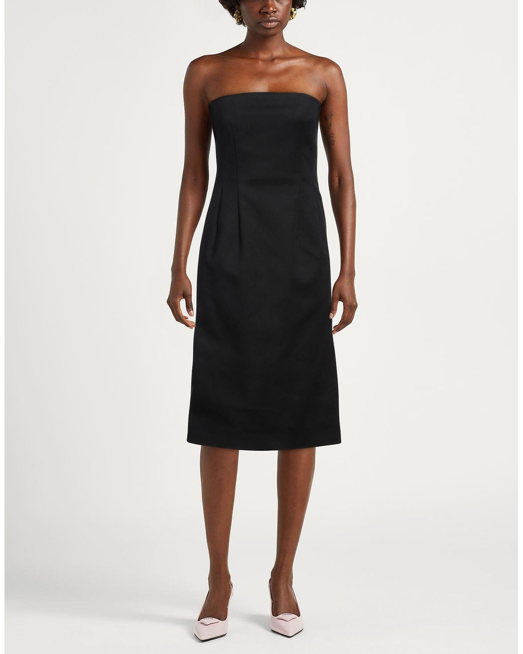 Sportmax Black Bodycon Sleeveless Maxi Dress
