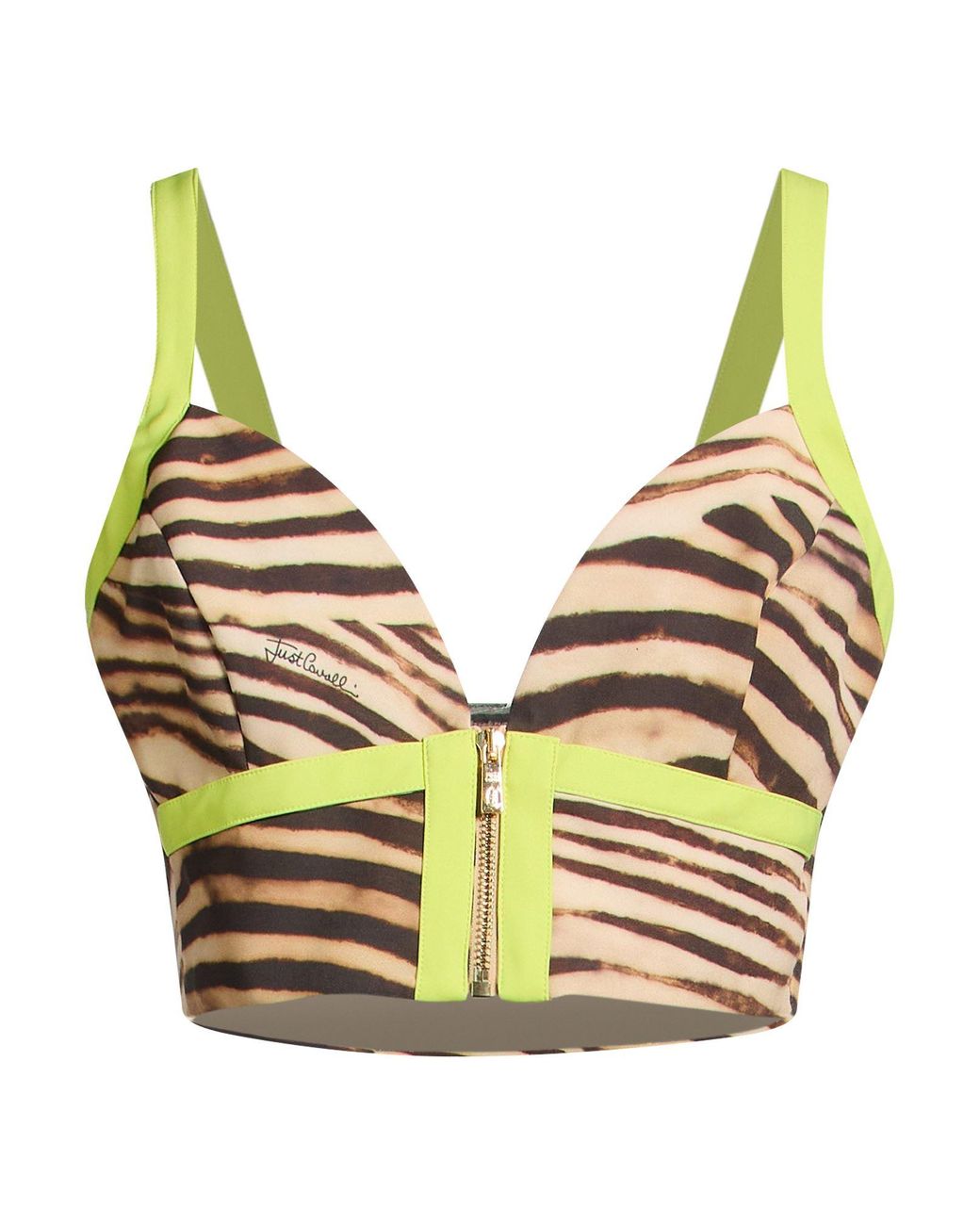 Just Cavalli Yellow Top Polyester, Elastane