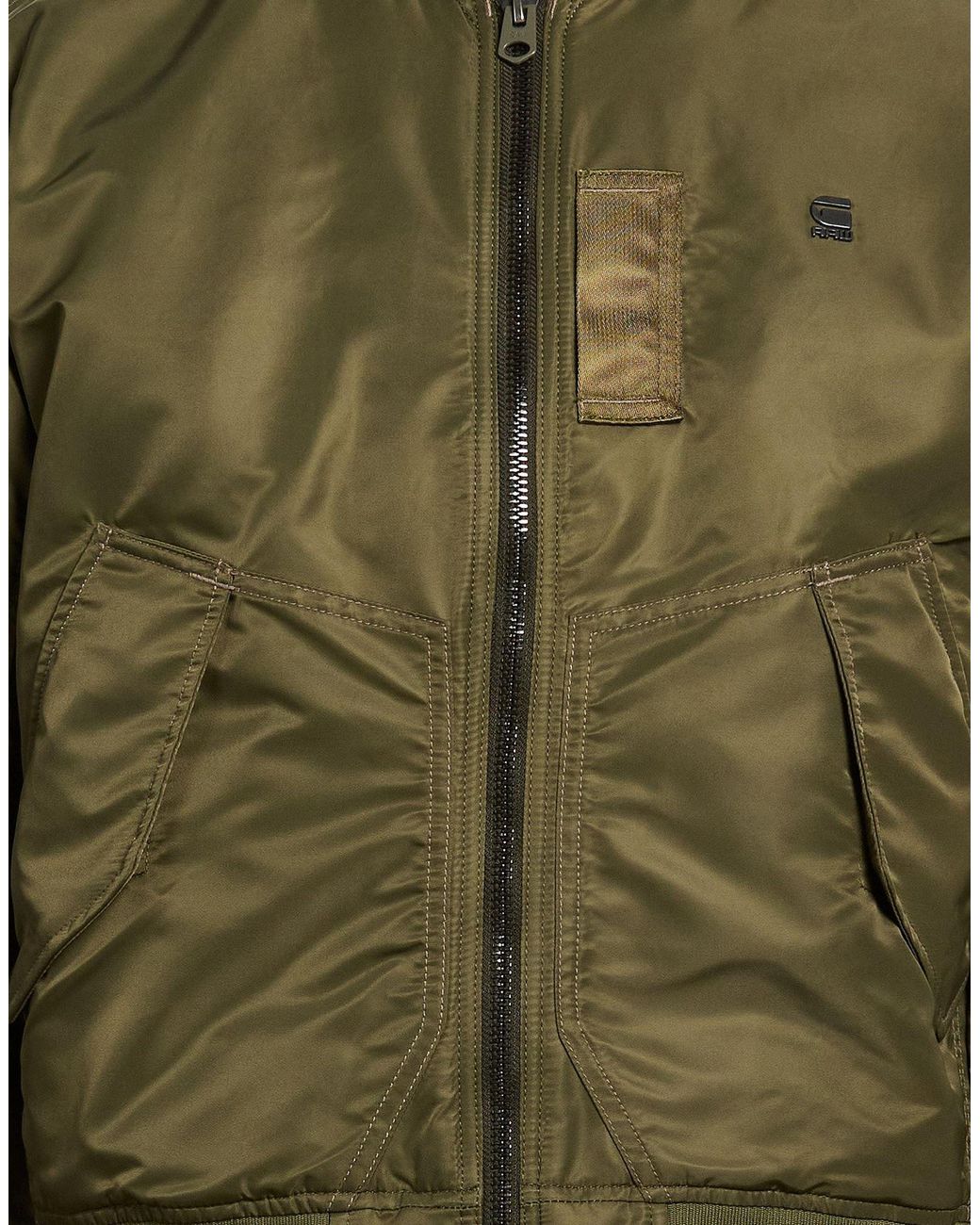 G-Star Green Jacket Polyamide for men
