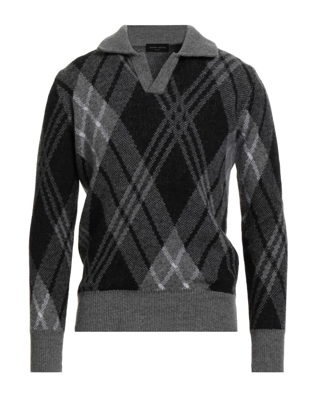 Roberto Collina Black Sweater Wool for men