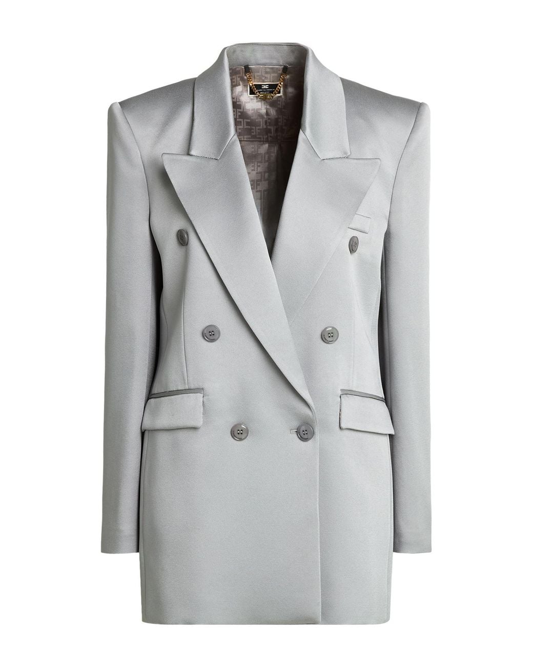 Elisabetta Franchi Gray Blazers