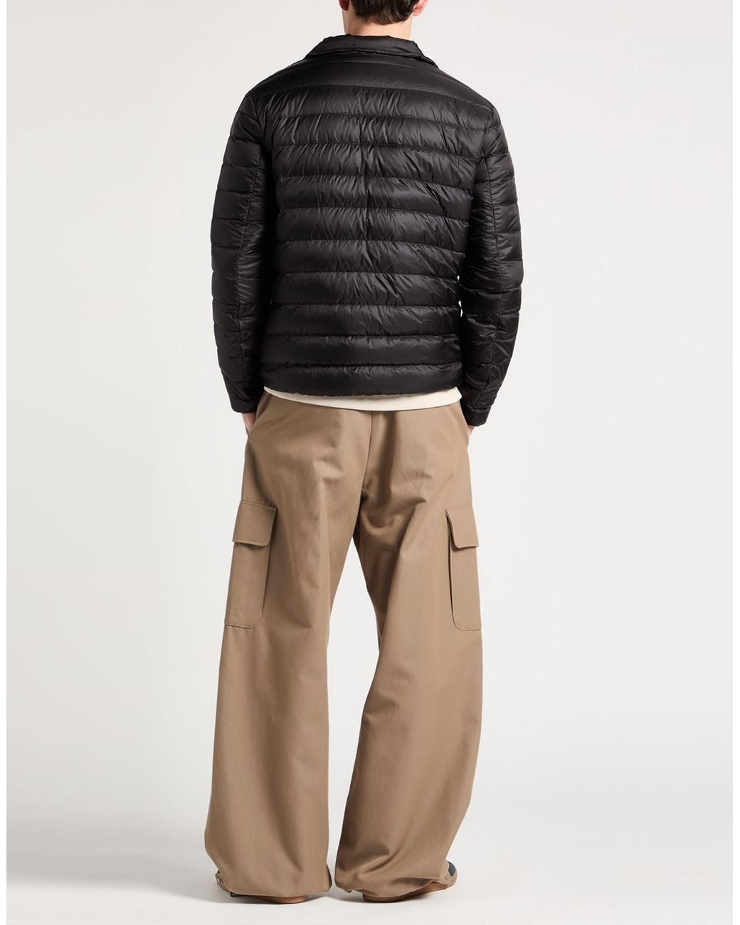 Palm Angels Black Puffer Polyamide for men