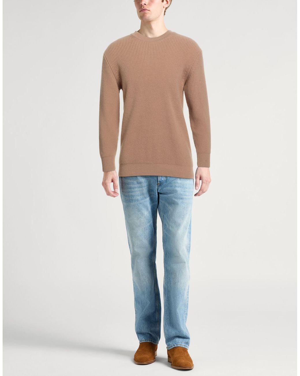 Lardini Brown Sweater Wool, Cashmere for men