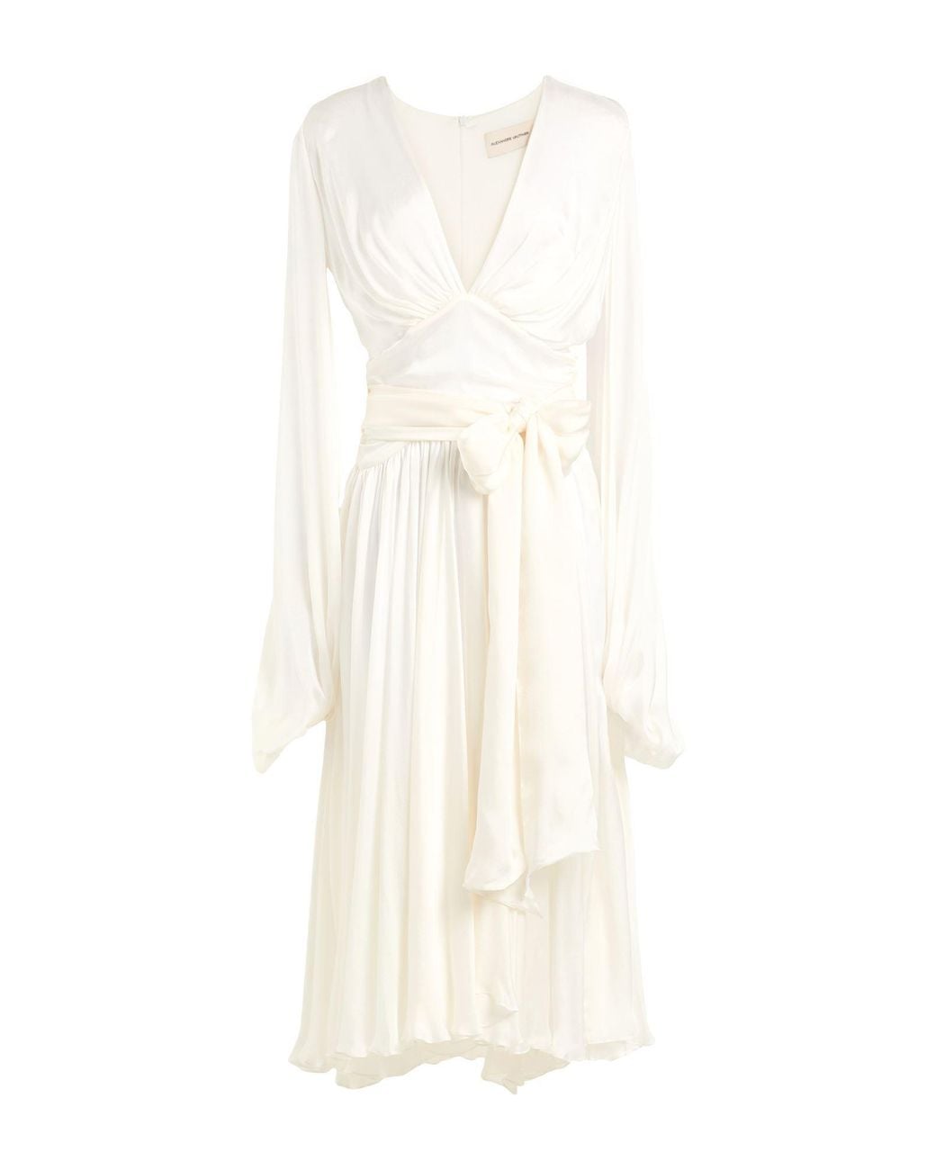 Alexandre Vauthier White Midi Dress