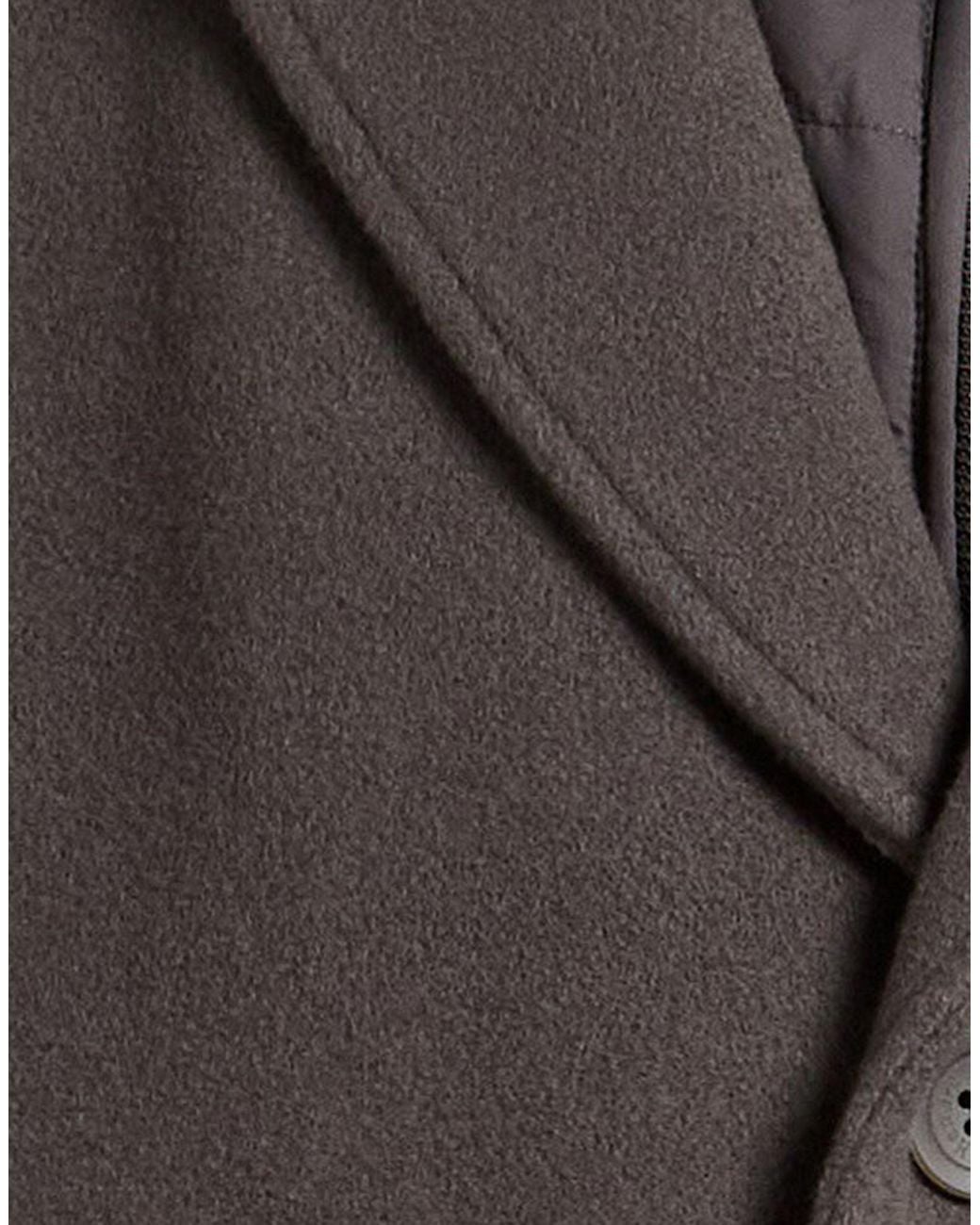 Herno Gray Coat Virgin Wool, Polyamide, Polyurethane for men