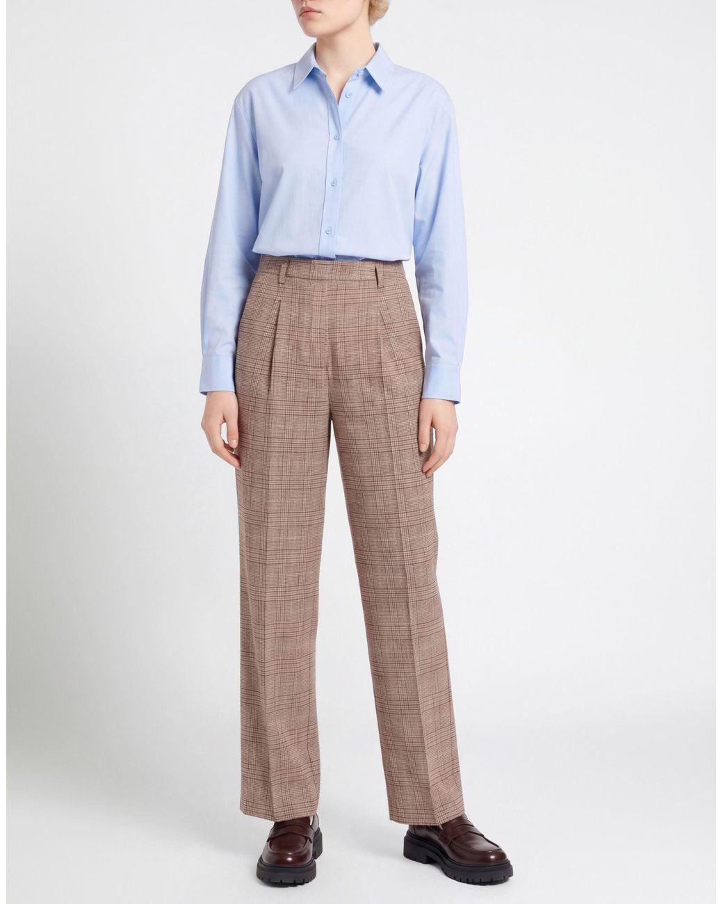 Liu Jo Natural Pants Polyester, Viscose, Metallic Fiber, Elastane