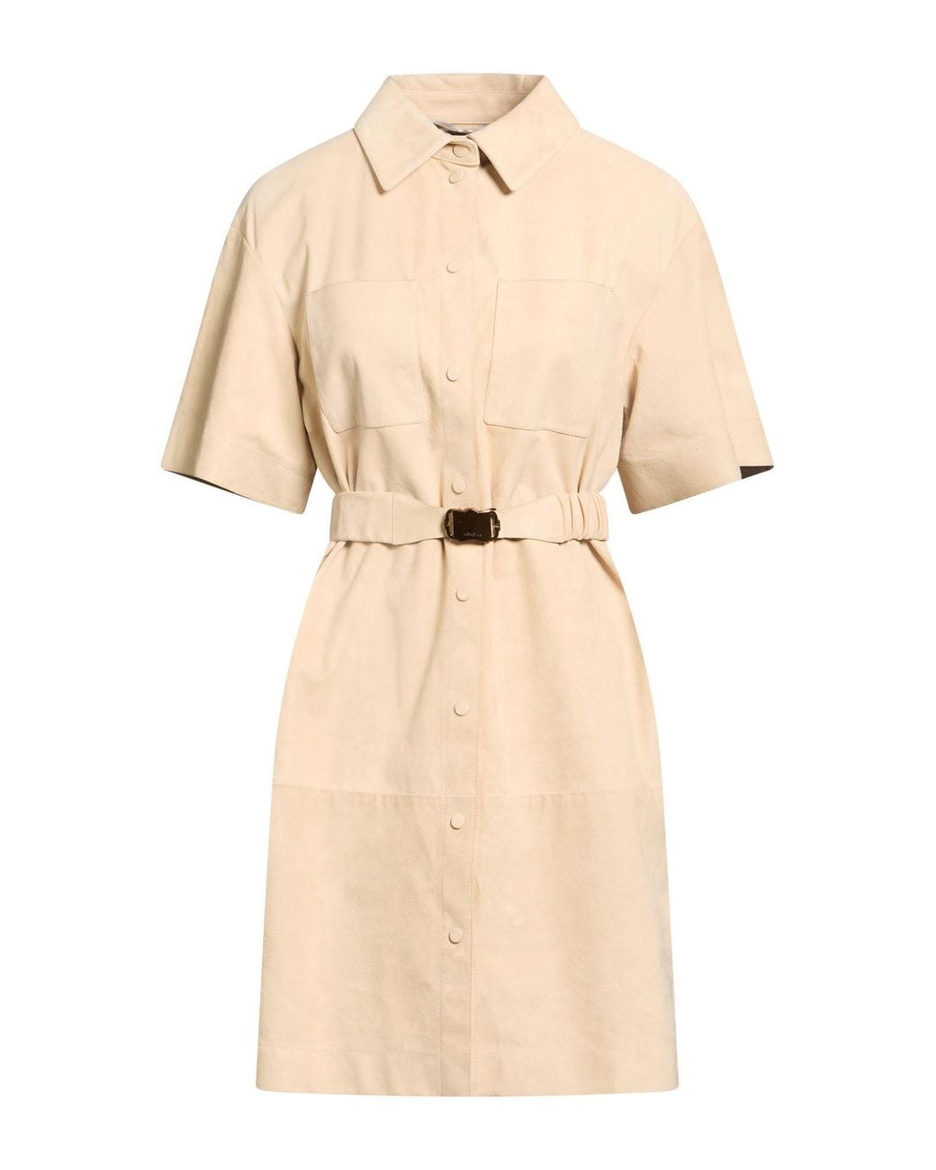 Agnona Natural Mini Dresses