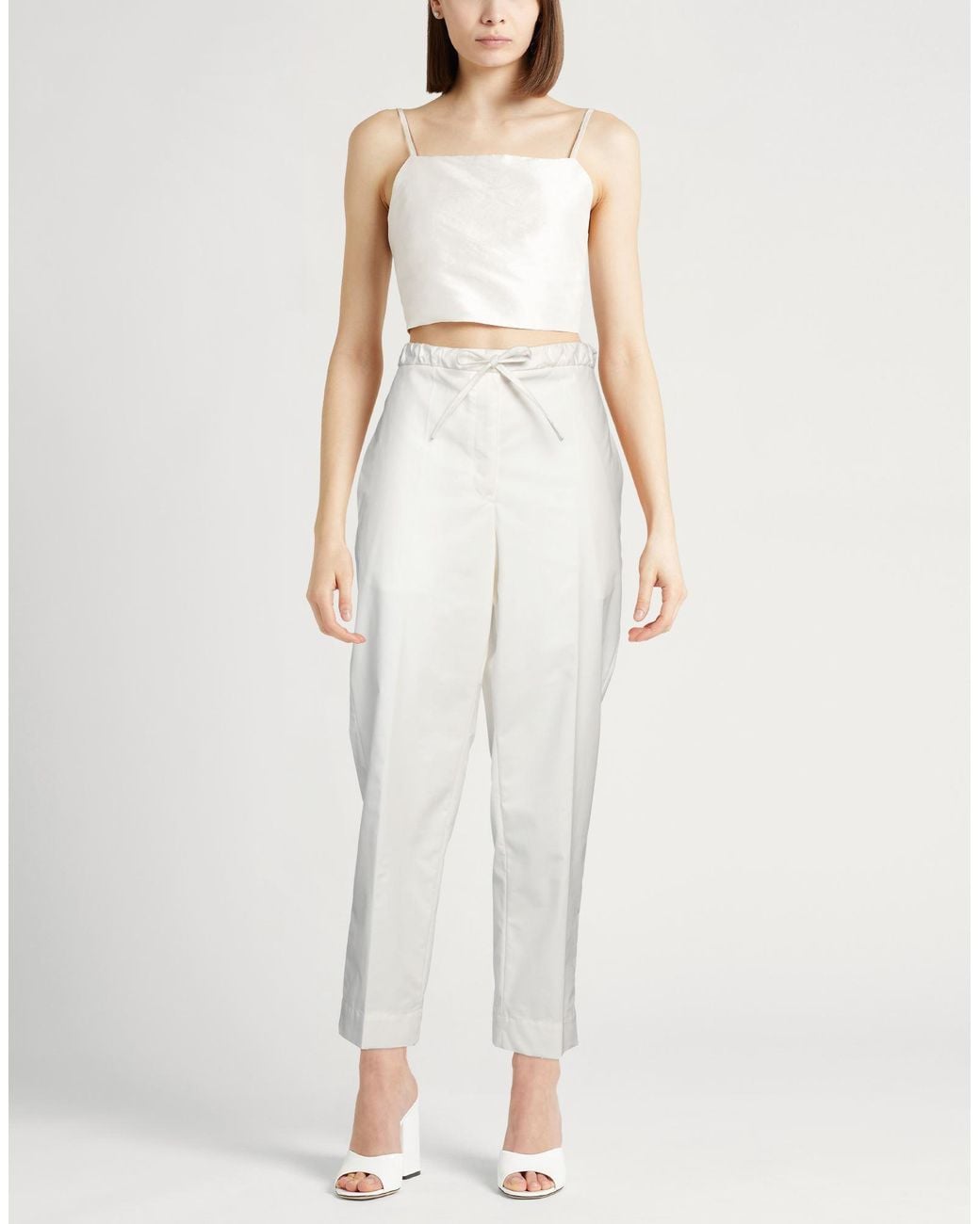 Jil Sander White Pants