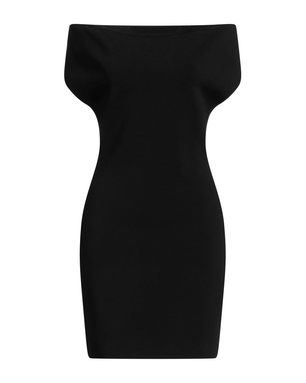 Jacquemus Black Mini Dress Viscose, Elastane