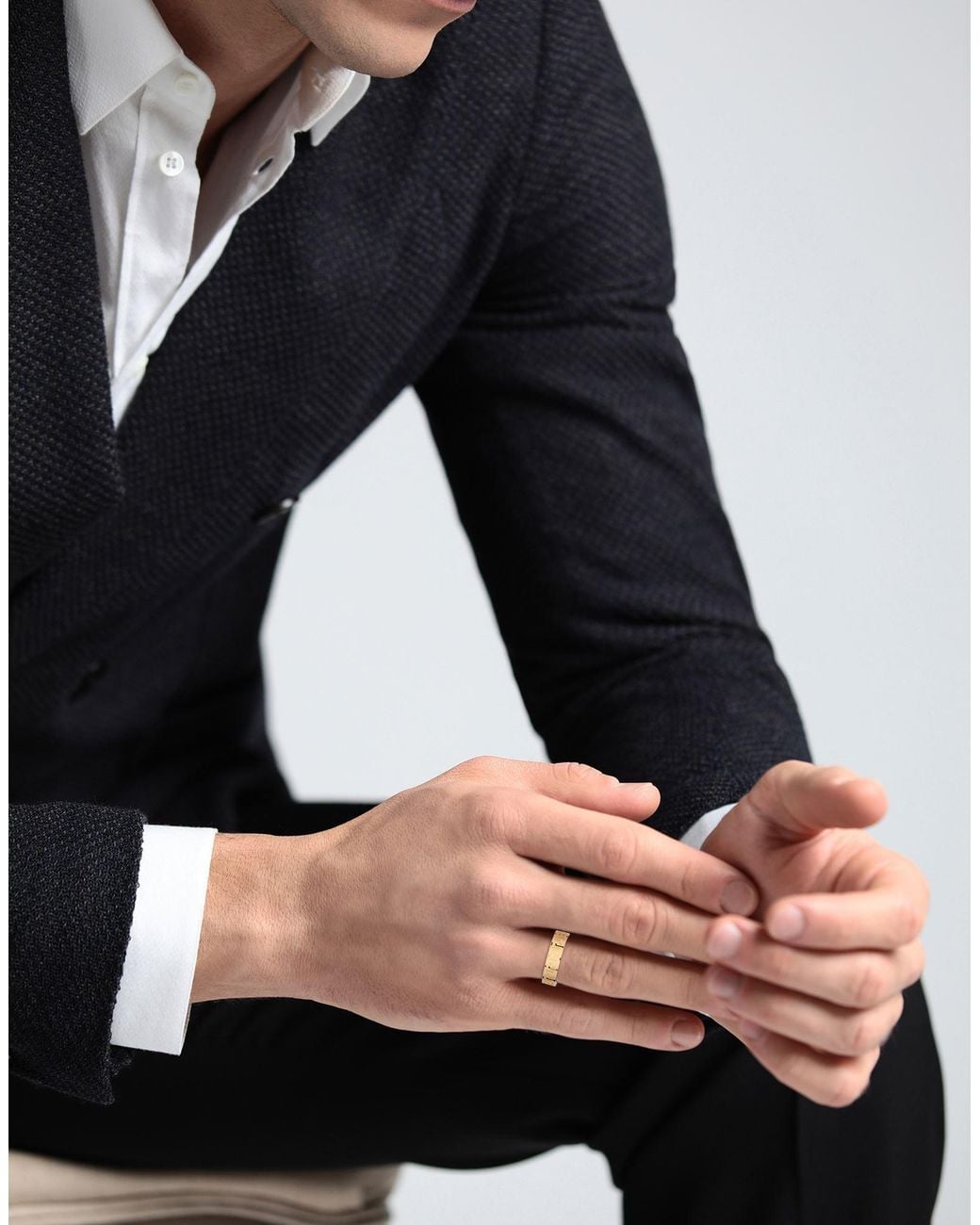 Versace Metallic Ring Metal for men