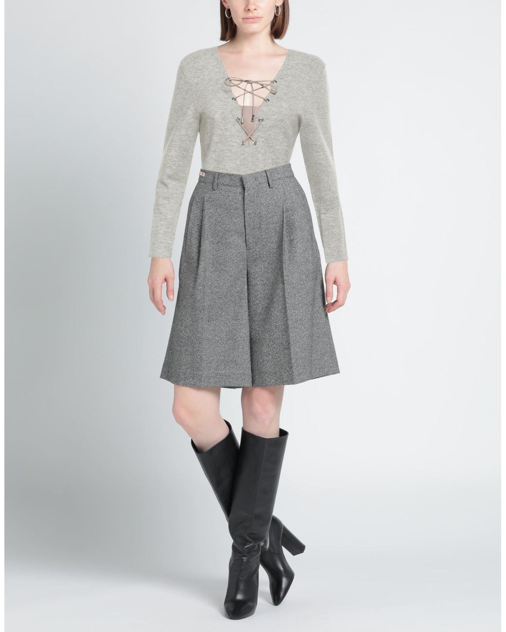 Max & Moi Gray Sweaters