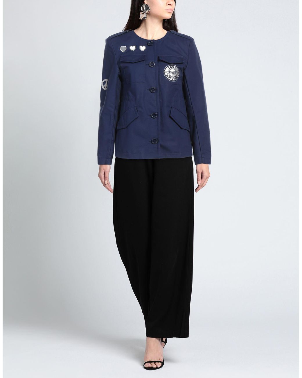 Love Moschino Blue Jacket Cotton