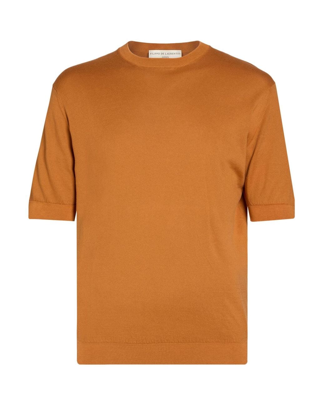 FILIPPO DE LAURENTIIS Orange Sweater Cotton for men