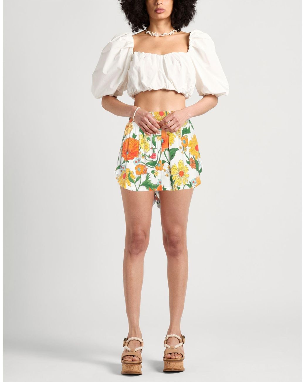 Stella McCartney Orange Shorts & Bermuda Shorts