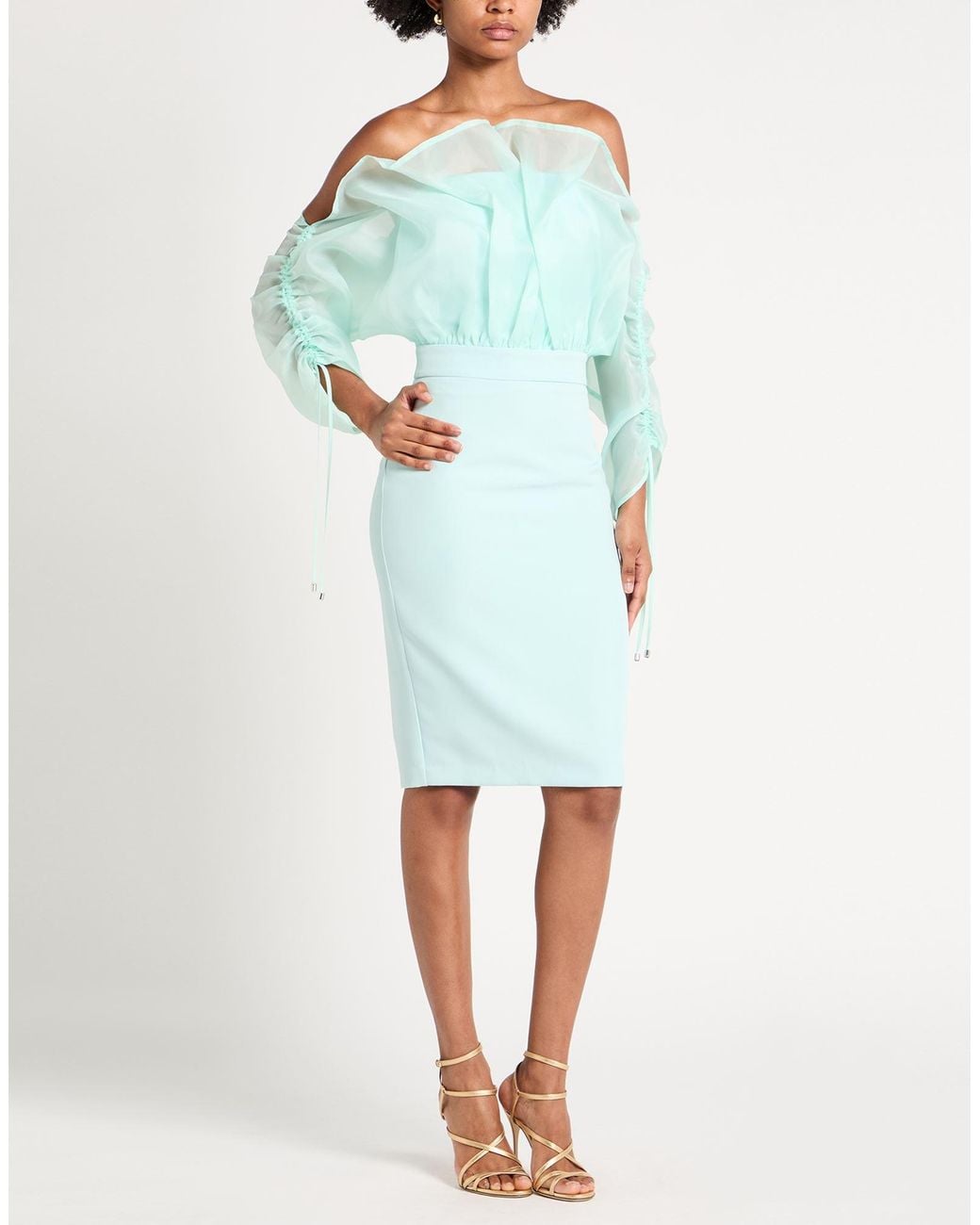 Camilla Blue Midi Dresses