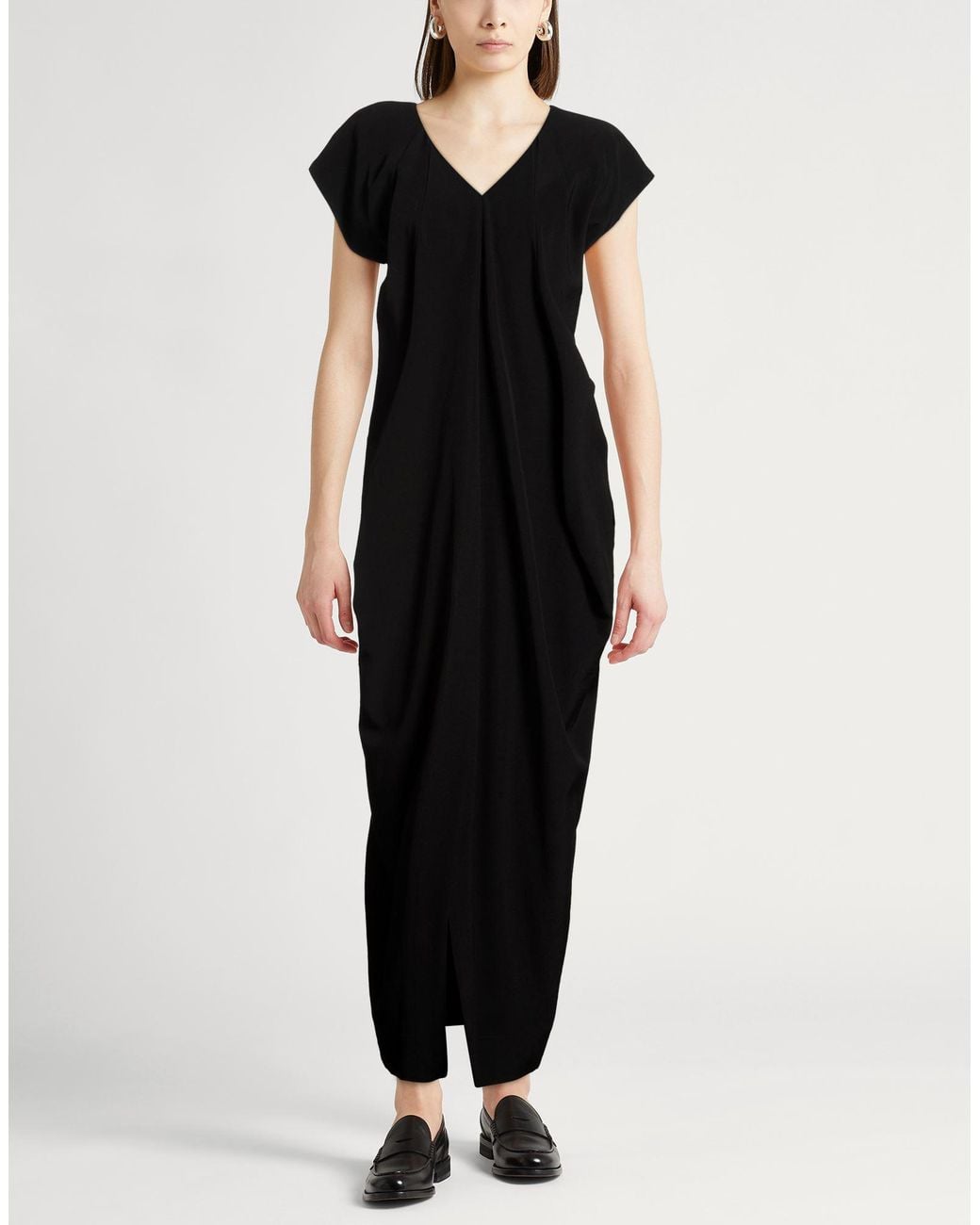 Gentry Portofino Black Maxi Dress Wool