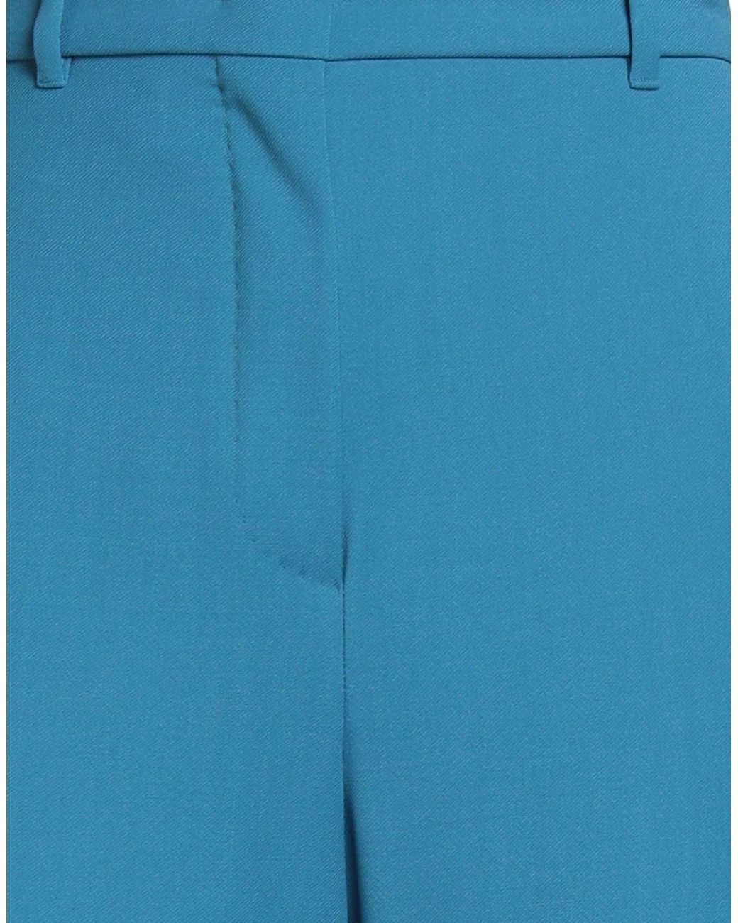 Max Mara Blue Pants Virgin Wool