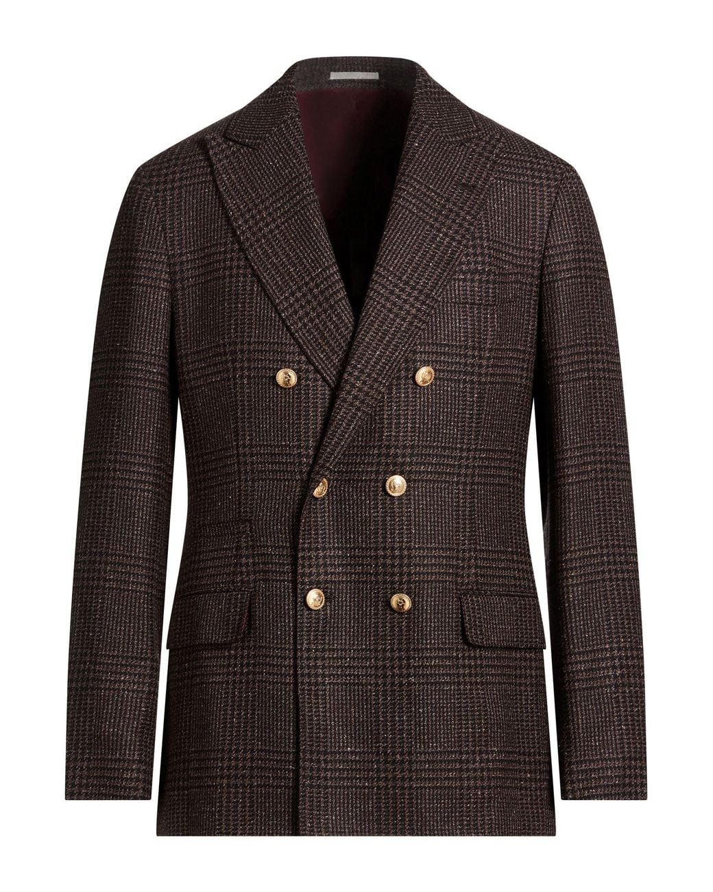 Brunello Cucinelli Black Blazer Wool, Alpaca Wool, Silk for men