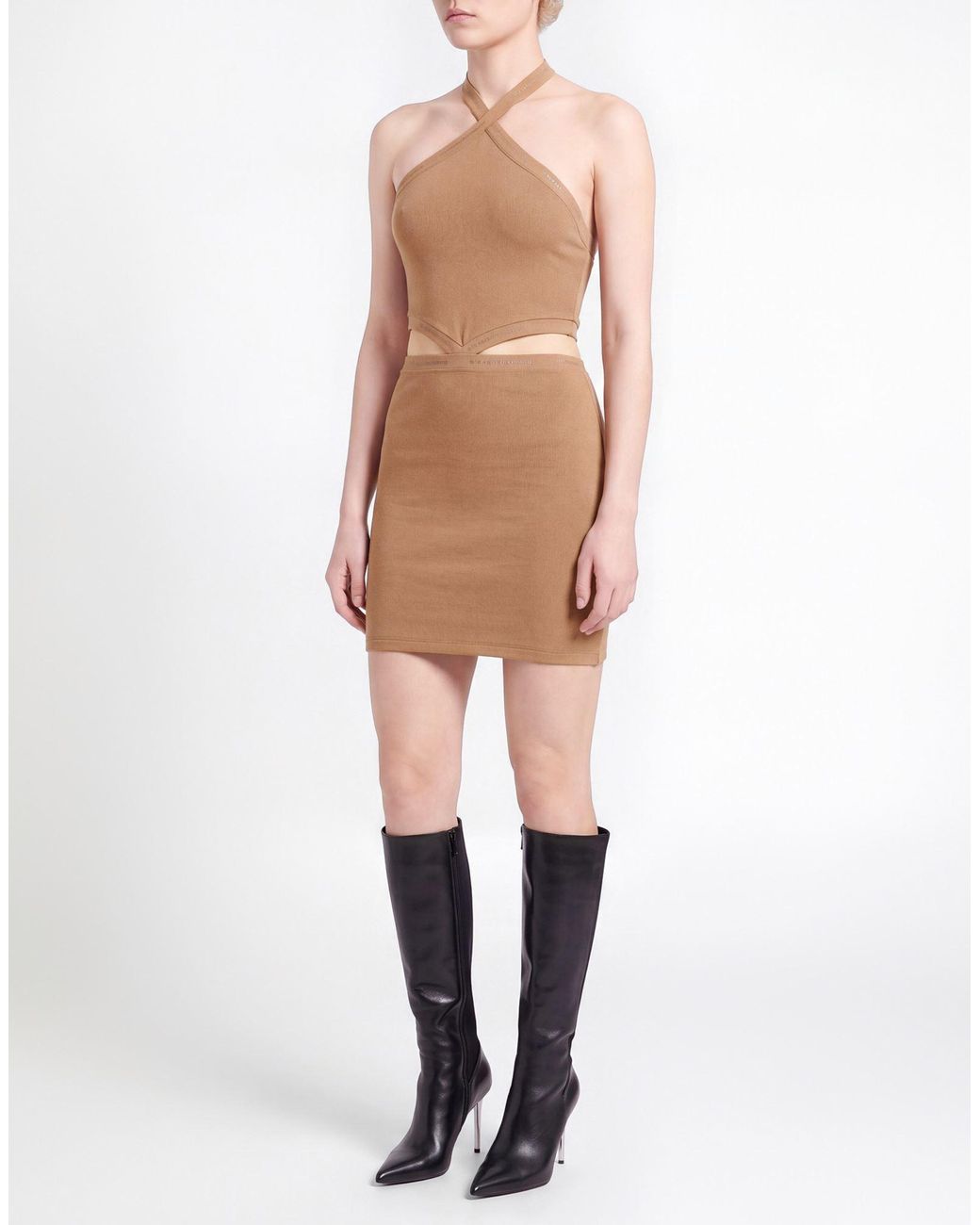 T By Alexander Wang Brown Mini Dresses