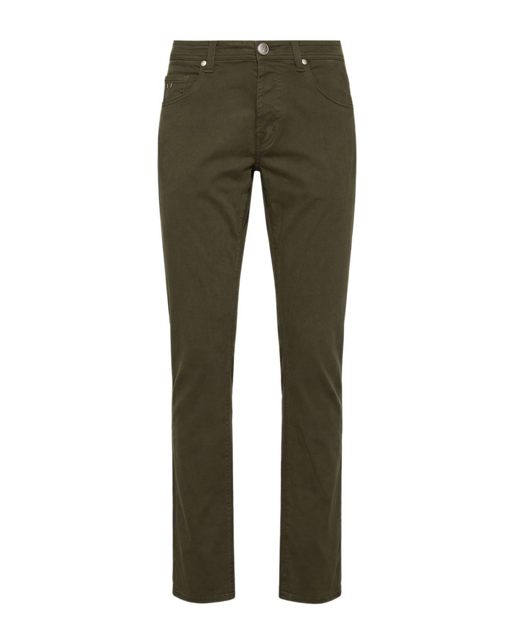 Tramarossa Green Pants Cotton, Modal, Polyester, Polyurethane for men